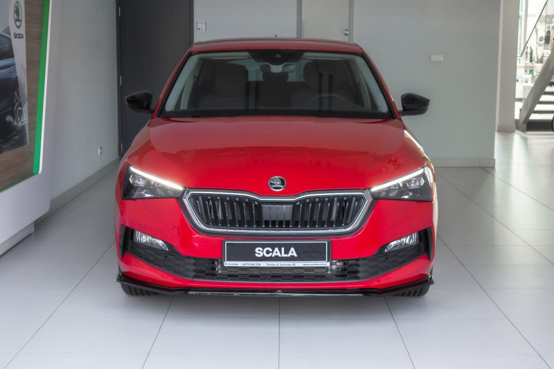Maxton Front Ansatz V.3 für Skoda Scala schwarz Hochglanz SK-SC-1-FD3-G