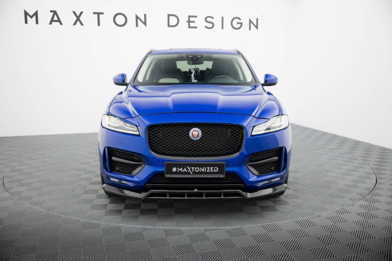 Maxton Front Ansatz Jaguar F-Pace R-Sport Mk1 schwarz Hochglanz JA-FP-1-RSPORT-FD1G+FD1R-G
