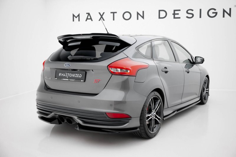 Maxton Heck Ansatz Flaps Diffusor V.3 Ford Focus ST Mk3 Facelift schwarz Hochglanz FO-FO-3F-ST-RSD3-G