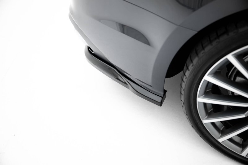 Maxton Mittlerer Cup Diffusor Heck Ansatz Audi A5 F5 Facelift schwarz Hochglanz AU-A5-2F-SB-RD1G+RD2-G