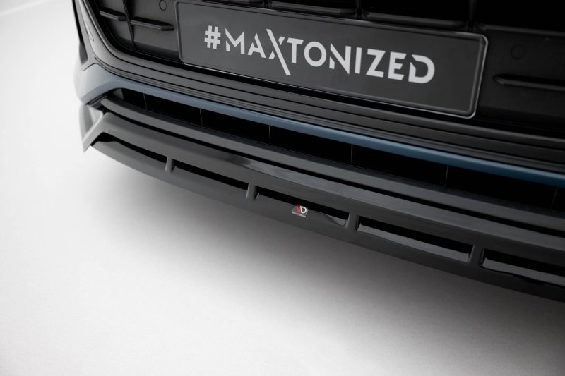 Maxton Front Ansatz Audi Q8 Mk1 schwarz Hochglanz AU-Q8-1-FD1G+FD1R-G
