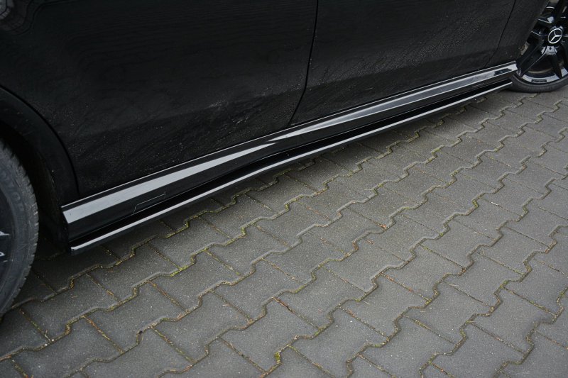 Maxton Seitenschweller Ansatz für Mercedes E63 AMG W212  schwarz Hochglanz ME-E-212-AMG-SD1-G