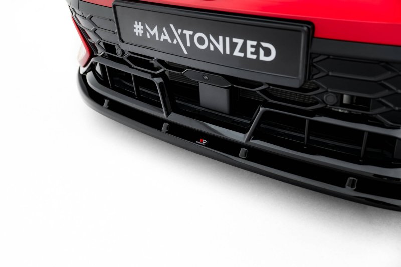 Maxton Front Ansatz V.2 VW Golf GTI Clubsport Mk8 Facelift schwarz Hochglanz VW-GO-8F-GTI-CS-FD2-G