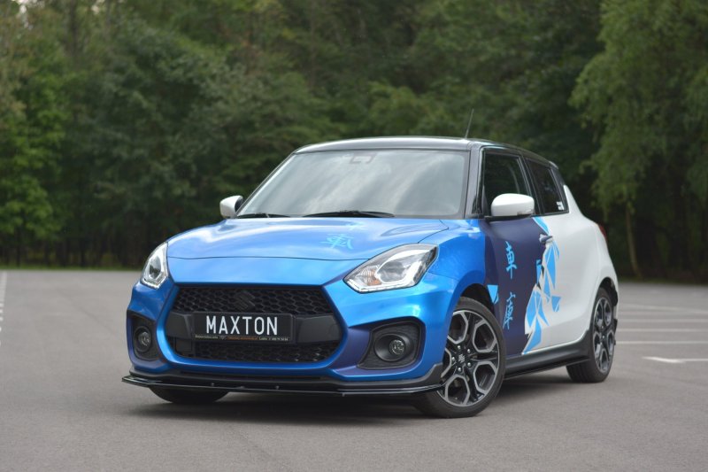 Maxton Front Ansatz V.1 für SUZUKI SWIFT 6 SPORT schwarz Hochglanz SZ-SW-6-SPORT-FD1-G