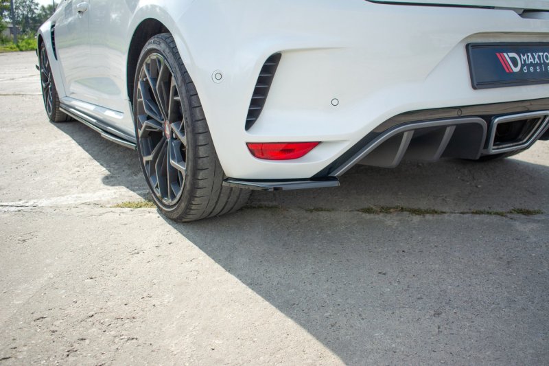 Maxton Heck Ansatz Flaps Diffusor für Renault Megane IV RS schwarz Hochglanz RE-ME-4-RS-RSD1-G