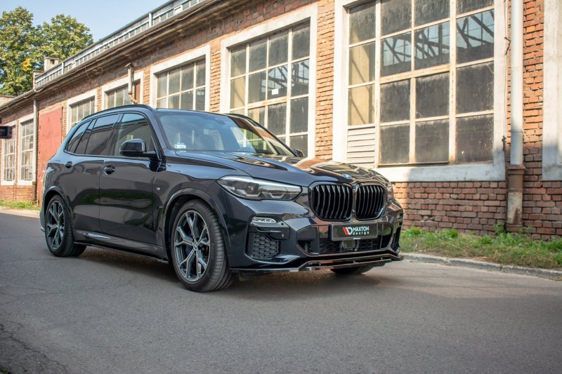 Maxton Front Ansatz für BMW X5 G05 M Paket schwarz Hochglanz BM-X5-05-MPACK-FD1G+FD1R-G
