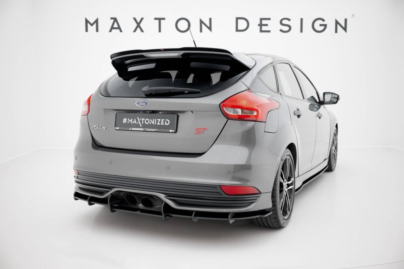 Maxton Street Pro Heckschürze Ford Focus ST Mk3 Facelift FOFO3FSTCNC-RS2BRB