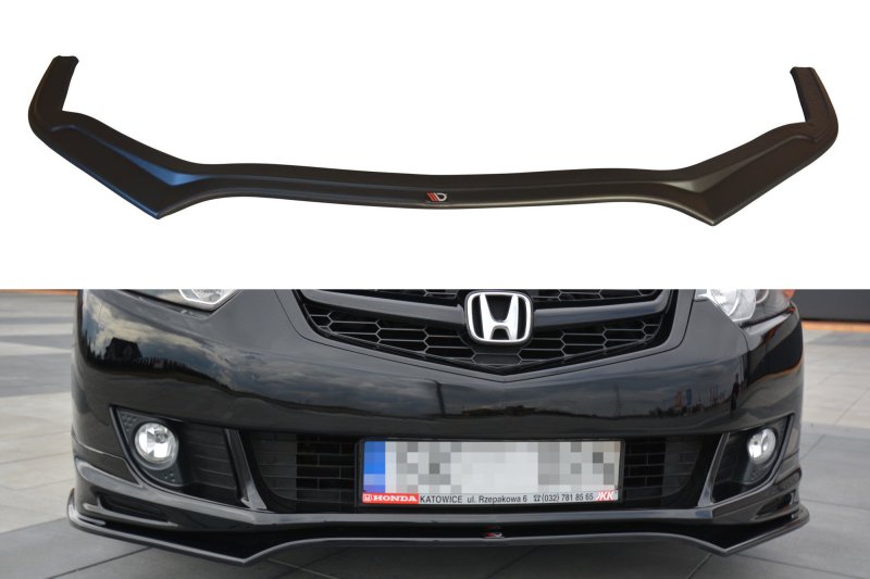 Maxton Front Ansatz für HONDA ACCORD MK.8 TYPE-S CU-Serie vor Facelift SEDAN schwarz Hochglanz HO-AC-8-TYPE-S-FD1-G
