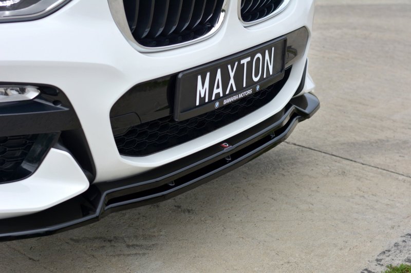 Maxton Front Ansatz V.1 für BMW X3 G01 M Paket schwarz Hochglanz BM-X3-01-MPACK-FD1G+FD1R-G