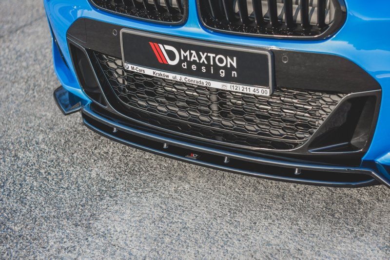 Maxton Front Ansatz für BMW X2 F39 M-Paket schwarz Hochglanz BM-X2-39-MPACK-FD1G+FD1R-G