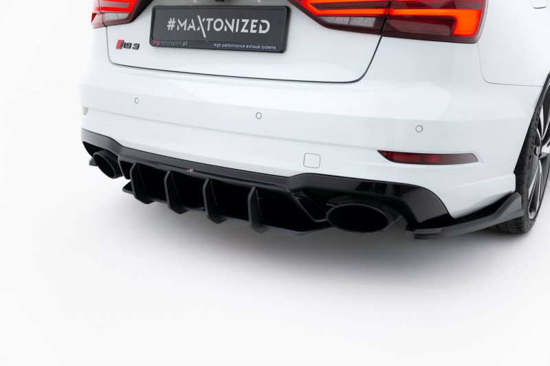 Maxton Street Pro Heckschürze V.2 Audi RS3 Limousine 8V Facelift AURS38VFSCNC-RS2BRB