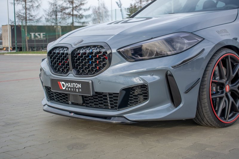 Maxton Front Ansatz V.2 für BMW 1er F40 M-Paket/ M135i  schwarz Hochglanz BM-1-40-MPACK-FD2-G