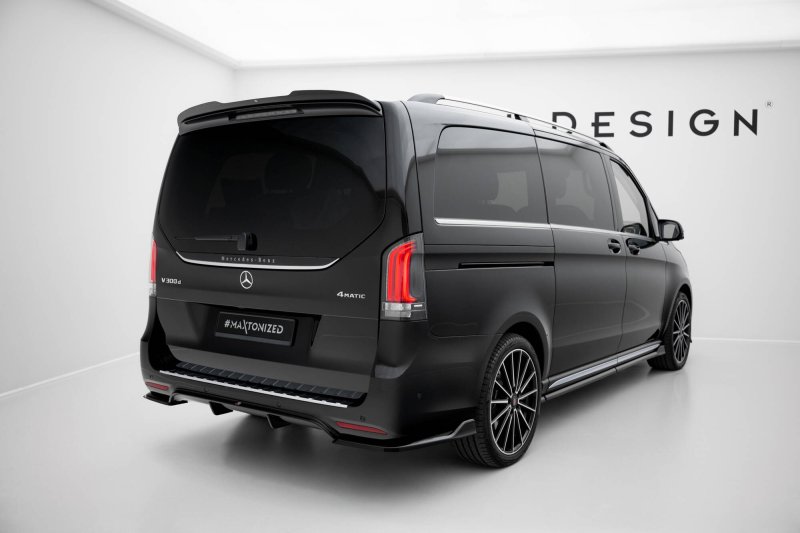 Maxton Heck Ansatz Flaps Diffusor V.3 Mercedes-Benz V-Klasse AMG-Line W447 Facelift schwarz Hochglanz ME-V-447F2-AMGLINE-RSD1-G