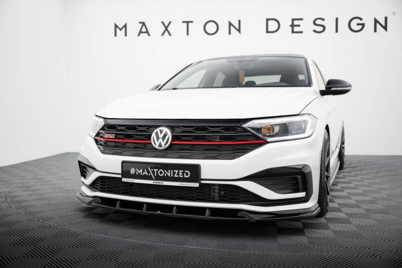 Maxton Front Ansatz V.1 VW Jetta GLI Mk7 schwarz Hochglanz VW-JE-7-GLI-FD1-G