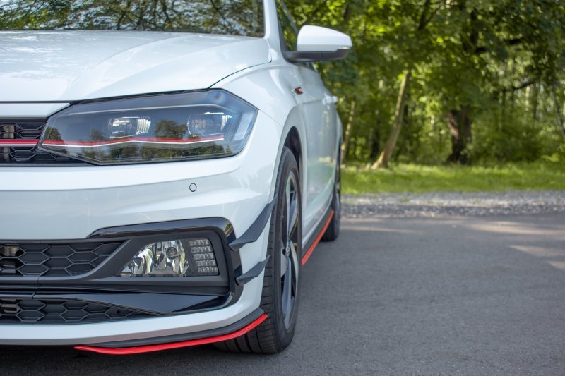 Maxton Front Ansatz V.5 für VW Polo AW GTI schwarz Hochglanz VW-PO-6-GTI-FD5-G