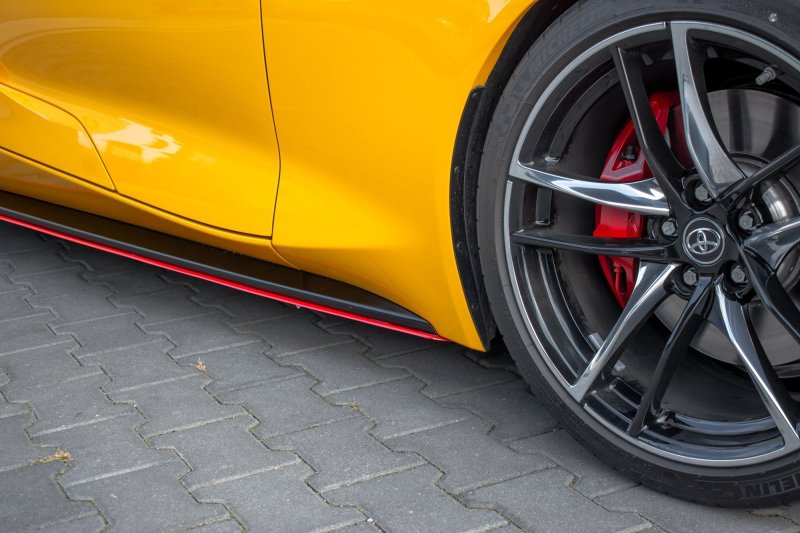 Maxton Seitenschweller Ansatz für V.2 für Toyota Supra Mk5 TO-SU-5-SD2-RED