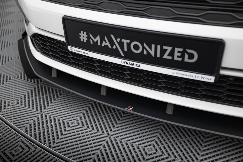Maxton Street Pro Front Ansatz + Flaps Ford Mustang GT Mk6 schwarz Hochglanz VWJE7GLICNC-FD1BRB+FSF1-G