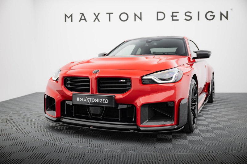 Maxton Front Ansatz BMW M2 M-Performance G87 schwarz Hochglanz BM-M2-G87-MP-FD1-G