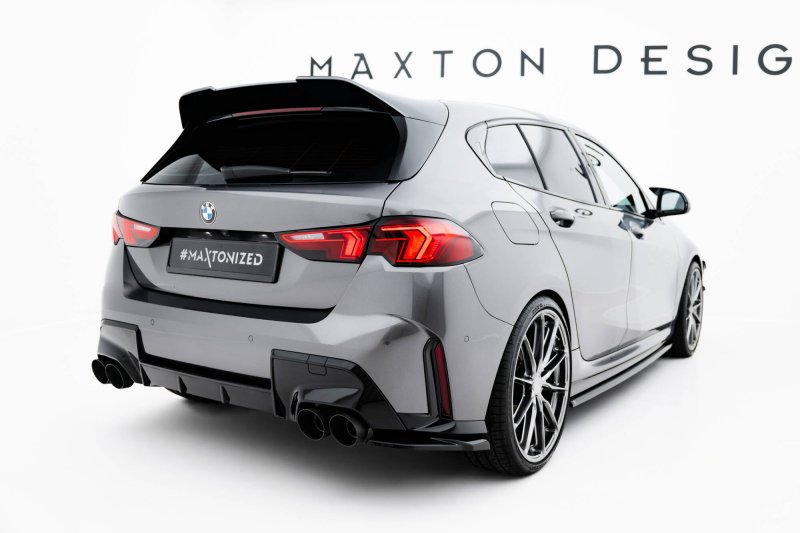 Maxton Heck Ansatz Flaps Diffusor V.4 BMW M135i F70 schwarz Hochglanz BM-1-70-M-RSD4-G