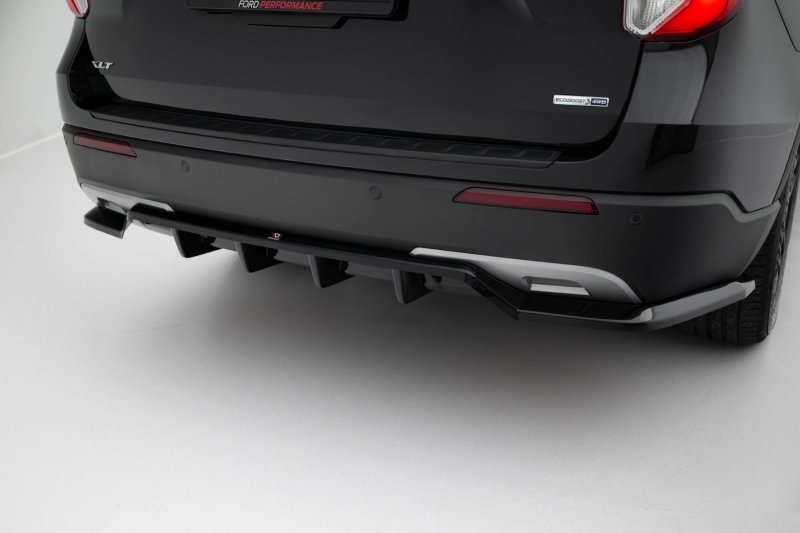 Maxton Mittlerer Cup Diffusor Heck Ansatz Ford Explorer XLT Mk6 schwarz Hochglanz FO-EX-6-XLT-RD1G+RD2-G