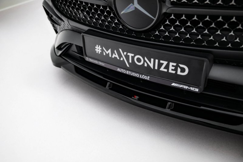 Maxton Front Ansatz V.2 Mercedes-Benz CLE AMG-Line C236 schwarz Hochglanz ME-CLE-236-AMGLINE-FD2-G