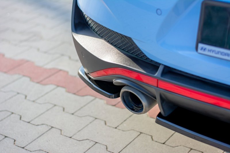 Maxton Heck Ansatz Flaps Diffusor für Hyundai I30 N Mk3 Fastback  schwarz Hochglanz HY-I30-3-N-FB-RSD1-G