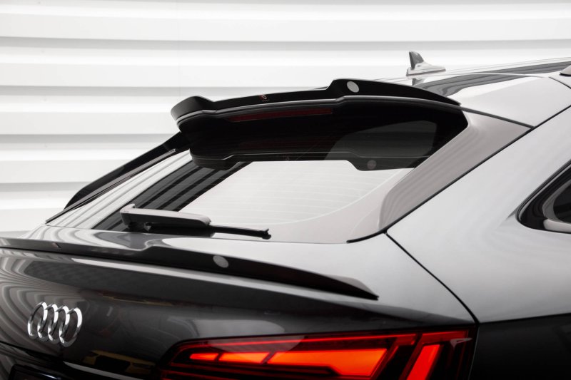Maxton Höher Spoiler CAP für Audi SQ5 Sportback Mk2 Facelift schwarz Hochglanz AU-SQ5-2F-SB-CAP1-G
