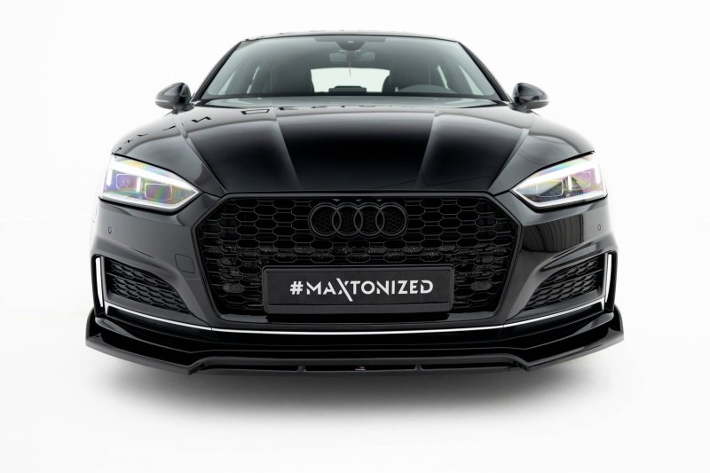 Maxton Front Ansatz Audi S5 / A5 S-Line Coupe / Sportback F5 schwarz Hochglanz AU-S5-2-FD1G+FD1R-G