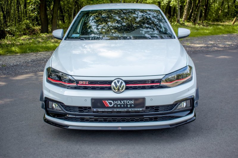 Maxton Front Ansatz V.3 für VW Polo AW GTI schwarz Hochglanz VW-PO-6-GTI-FD3-G