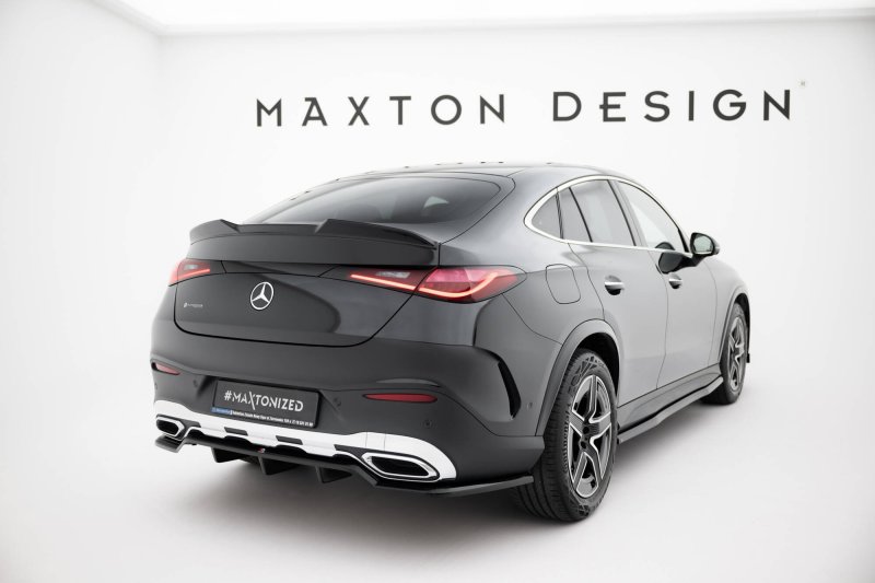 Maxton Mittlerer Cup Diffusor Heck Ansatz Mercedes-Benz GLC Coupe AMG-Line C254 schwarz Hochglanz ME-GLC-C254-AMGLINE-RD1G+RD2-G