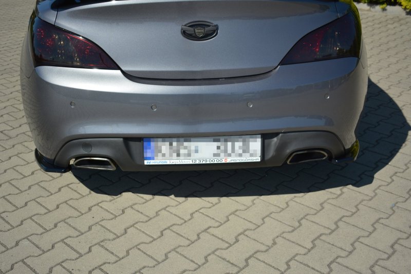 Maxton Heck Ansatz Flaps Diffusor für HYUNDAI GENESIS COUPÉ MK.1 schwarz Hochglanz HY-GE-1-C-RSD1-G