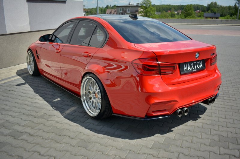 Maxton Seitenschweller Ansatz für V.1 für BMW M3 F80 schwarz Hochglanz BM-3-80-M-SD1-G
