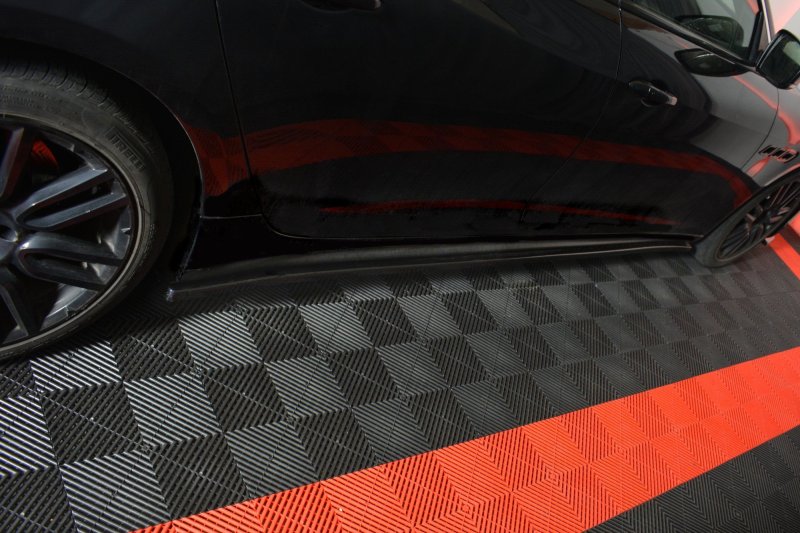 Maxton Seitenschweller Ansatz für MASERATI QUATTROPORTE MK.6 vor Facelift schwarz Hochglanz MS-QP-6-SD1-G