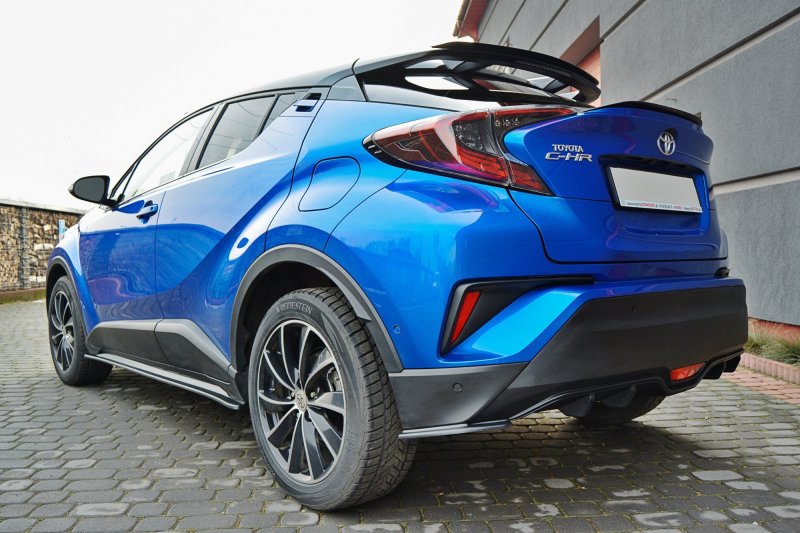 Maxton Heck Ansatz Flaps Diffusor für TOYOTA C-HR  schwarz Hochglanz TO-CH-R-1-RSD1-G
