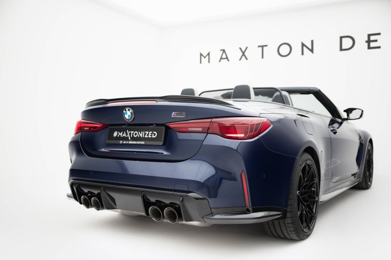 Maxton Spoiler CAP Abrisskante 3D BMW M4 Cabrio G83 / 4 Cabrio G23 schwarz Hochglanz BM-M4-G83-CA-CAP3D1-G