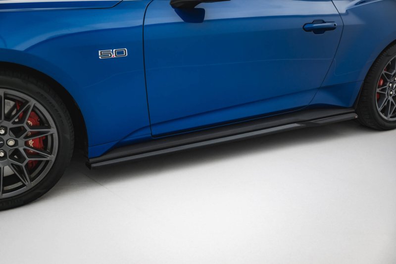 Maxton Seitenschweller Ansatz Ford Mustang GT Mk7 schwarz Hochglanz FO-MU-7-GT-SD1-G