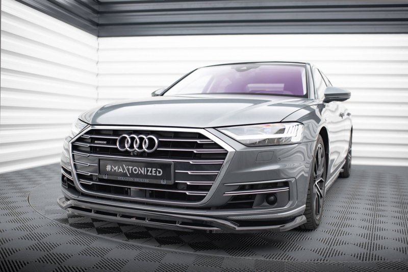 Maxton Front Ansatz Audi A8 D5 schwarz Hochglanz AU-A8-D5-FD1G+FD1R-G