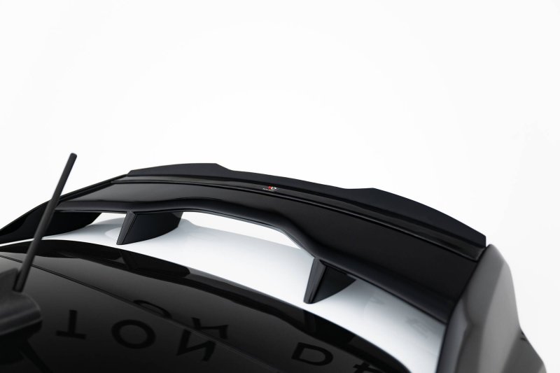 Maxton Spoiler CAP Abrisskante Ford Fiesta ST / ST-Line Mk8 / Mk8 Facelift (Spoiler FO-FI-8-ST-FH1FP) schwarz Hochglanz FO-FI-8-ST-CAP4-G