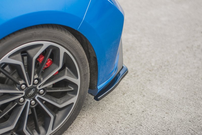 Maxton Heck Ansatz Flaps Diffusor V.1 für Ford Focus ST Mk4 schwarz Hochglanz FO-FO-4-ST-RSD1-G
