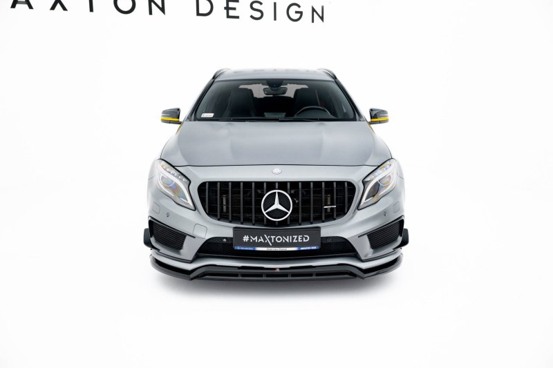 Maxton Front Ansatz Mercedes-Benz GLA 45 AMG Off-roader X156 schwarz Hochglanz ME-GLA-156-AMG-OR-FD1G+FD1R-G