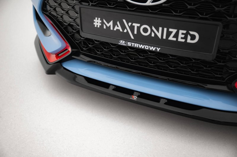 Maxton Front Ansatz V.2 Hyundai Veloster N Mk2 schwarz Hochglanz HY-VE-2-N-FD2-G