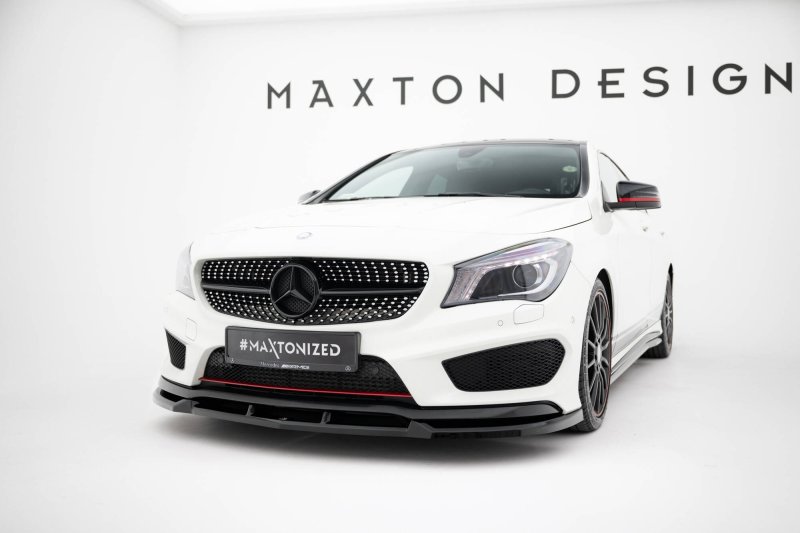 Maxton Front Ansatz Mercedes-Benz CLA AMG-Line C117 schwarz Hochglanz ME-CLA-117-AMGLINE-SB-FD1-G
