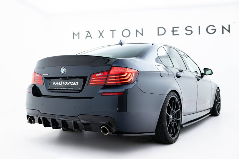 Maxton Heck Ansatz Flaps Diffusor V.3 BMW 5er M-Paket F10 / F11 schwarz Hochglanz BM-5-10-MPACK-RSD3-G