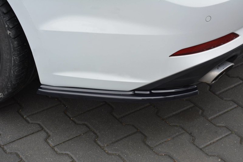 Maxton Heck Ansatz Flaps Diffusor für Audi A5 S-Line F5 Sportback  schwarz Hochglanz AU-A5-2-SLINE-SB-RSD1-G