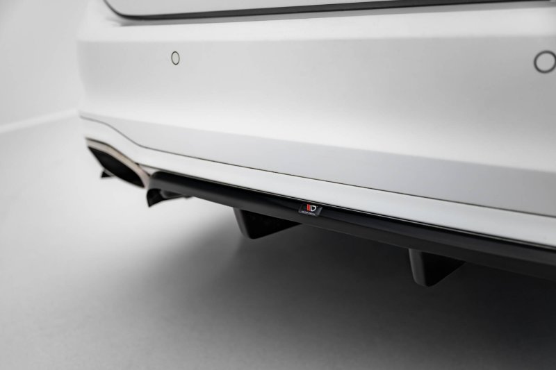 Maxton Mittlerer Diffusor Heck Ansatz DTM Look Ford Focus Vignale Kombi Mk4 schwarz Hochglanz FO-FO-4-VG-ES-RD1G+RD2-G