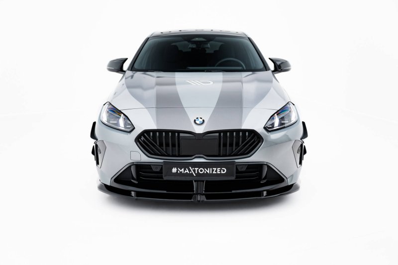 Maxton Front Ansatz V.3 BMW 1er M-Paket F70 schwarz Hochglanz BM-1-70-M-FD3-G