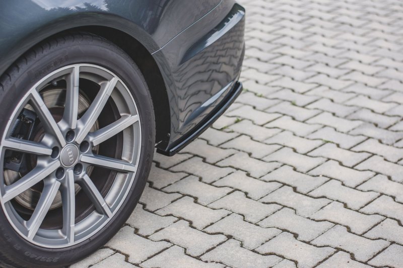 Maxton Heck Ansatz Flaps Diffusor für Audi S6 / A6 S-Line C7 FL schwarz Hochglanz AU-S6-C7F-AV-RSD1-G
