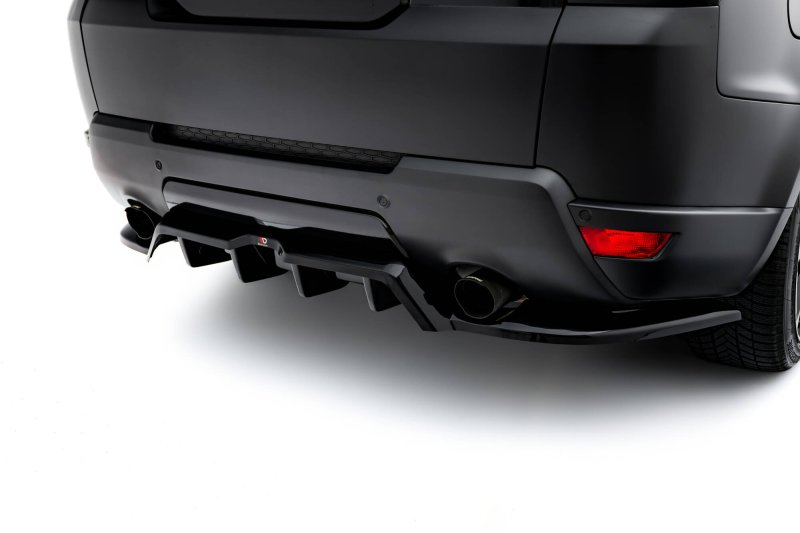 Maxton Mittlerer Cup Diffusor Heck Ansatz Land Rover Range Rover Sport Mk2 schwarz Hochglanz LR-RR-SPORT-2-RD1G+RD2-G