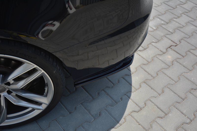 Maxton Heck Ansatz Flaps Diffusor für Audi A5 S-Line 8T FL Sportback  schwarz Hochglanz AU-A5-1F-SLINE-SB-RSD1-G