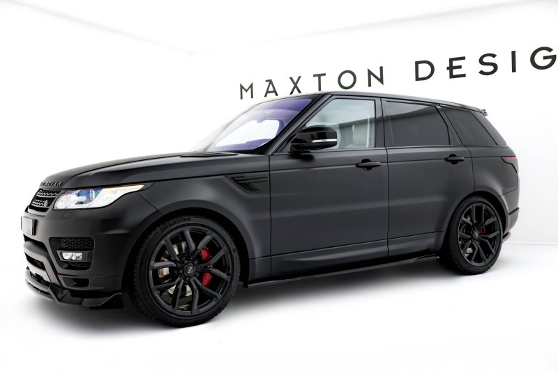 Maxton Seitenschweller Ansatz Land Rover Range Rover Sport Mk2 schwarz Hochglanz LR-RR-SPORT-2-SD1-G